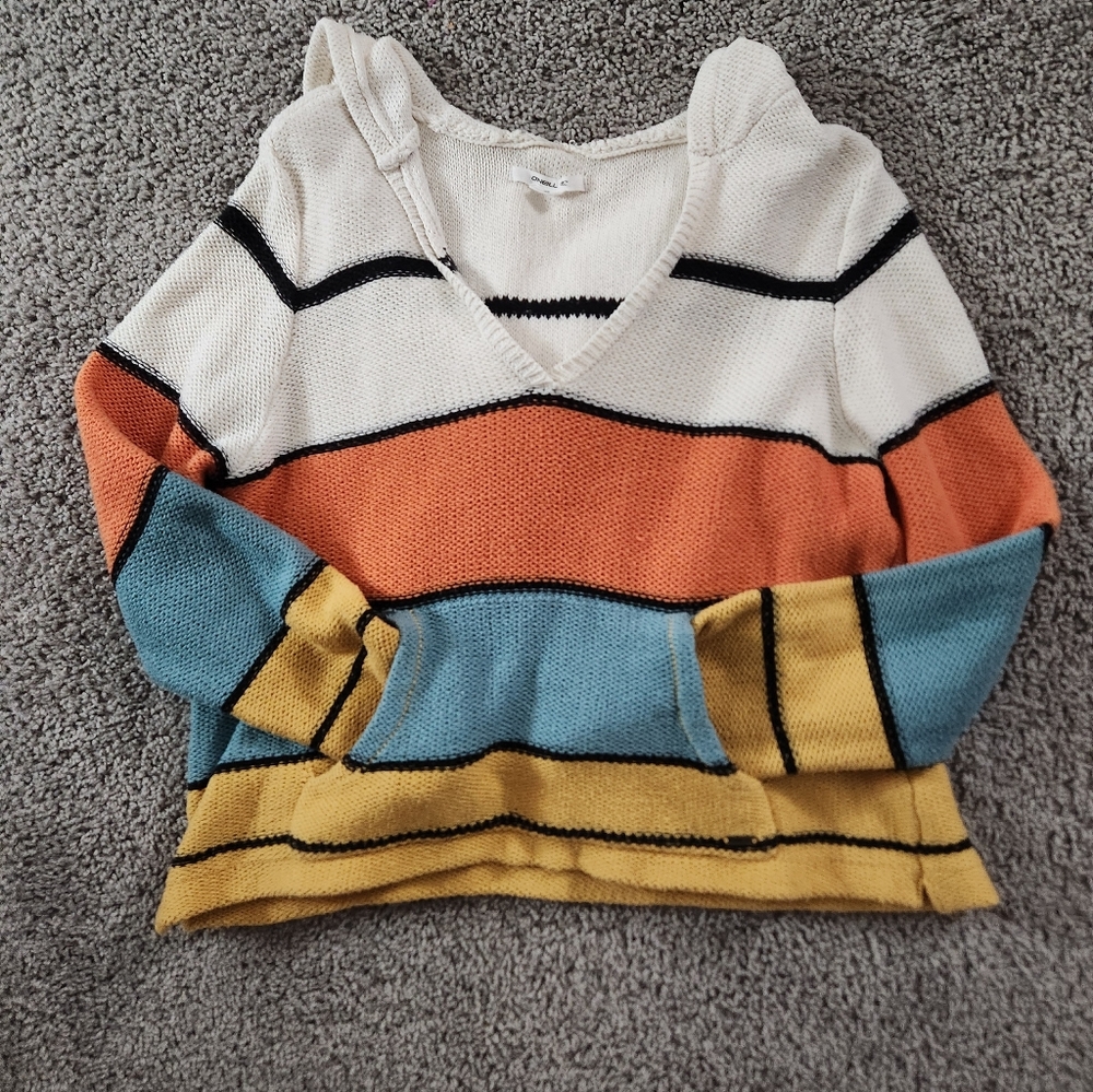 O'Neill Kids Striped Shorts - Yellow, Blue, Orange, White